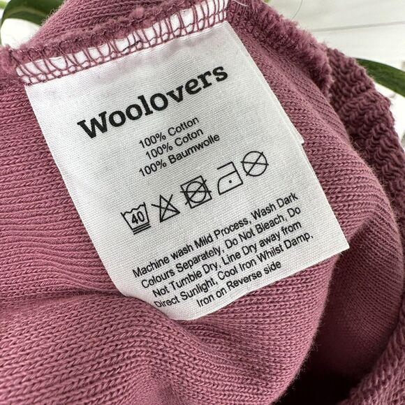WoolOvers Textured Pullover Sweatshirt Top Pink Cotton Long Sleeve Plus Size XXL - Picture 10 of 12